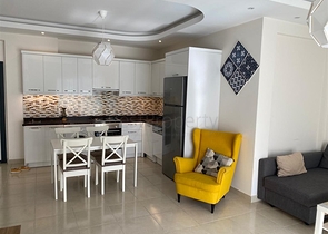 Furnished 1+1 apartment in Mahmutlar