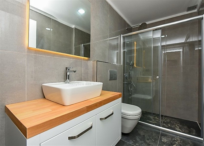 1+1 apartment with garden access in Oba area