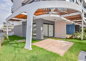 1+1 apartment with garden access in Oba area