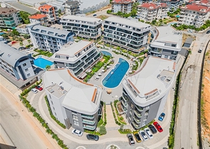 1+1 apartment with garden access in Oba area