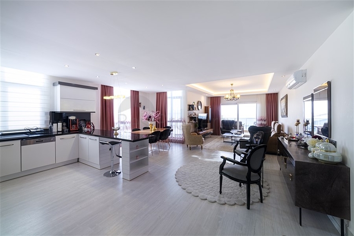 3+1 penthouse with a view of the Mediterranean Sea