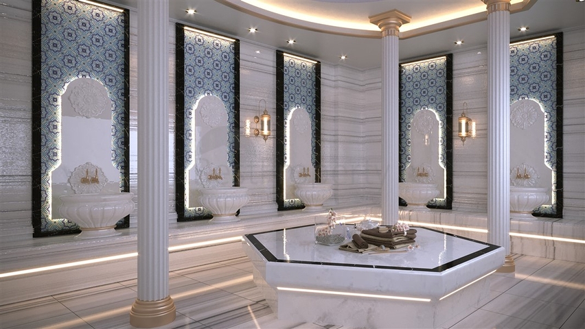 1+1 apartment in the green Avsallar district