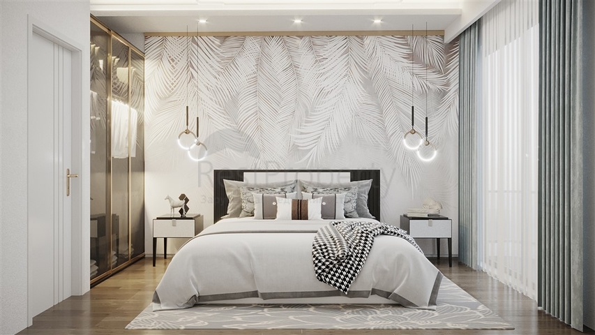 1+1 apartment in the green Avsallar district