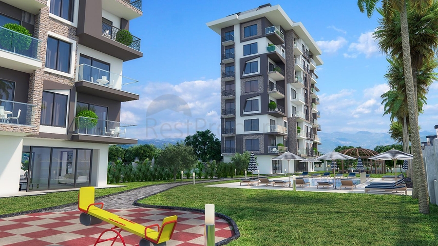 1+1 apartment with sea view