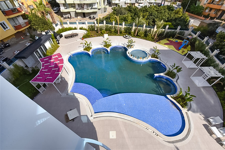 1+1 Rental Apartment in Central Alanya with Full Amenities