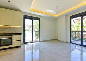 1+1 apartment in a new complex just 400 m from the sea in the center of Alanya 