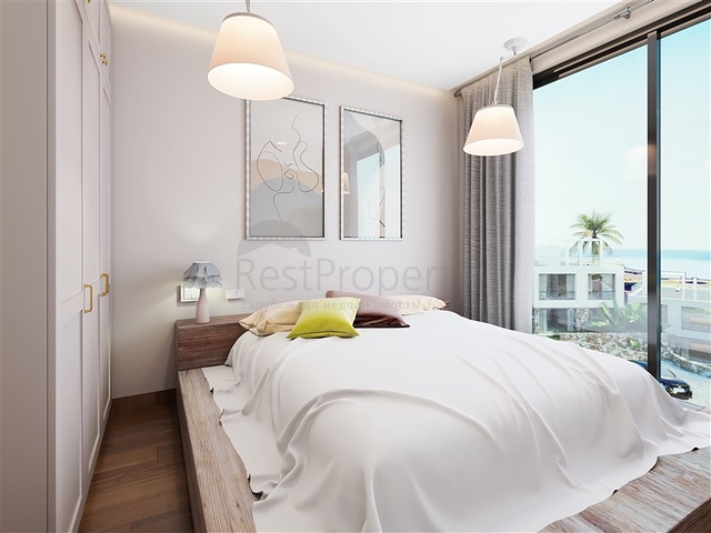 2+1 apartment with its own terrace 100 meters from the sea