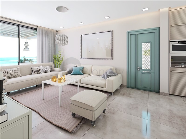 2+1 apartment with its own terrace 100 meters from the sea