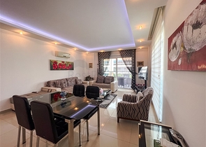 Spacious two-bedroom apartment with a beautiful view of the pool