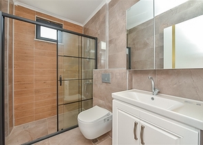 2+1 apartment with its own garden in Kestel