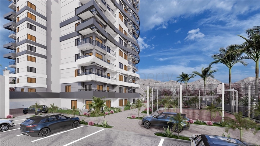  An apartment in a project under construction in the Mahmutlar area. 