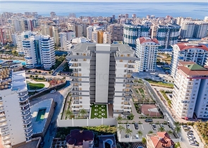  An apartment in a project under construction in the Mahmutlar area. 