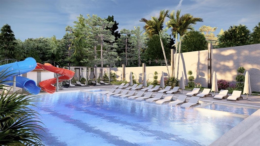 1+1 apartment in a new complex in Avsallar district