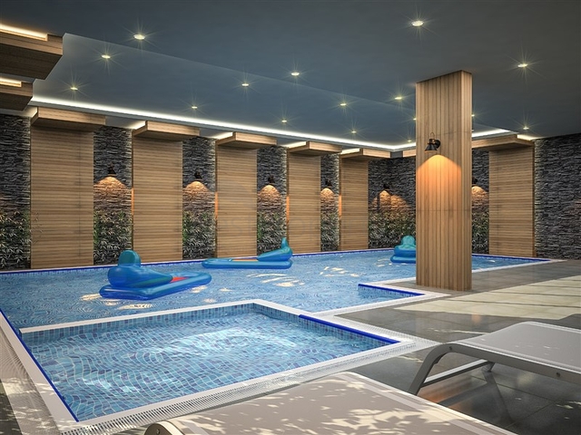 1+1 apartment in a new complex in Avsallar district