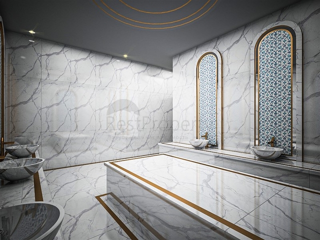 1+1 apartment in a new complex in Avsallar district