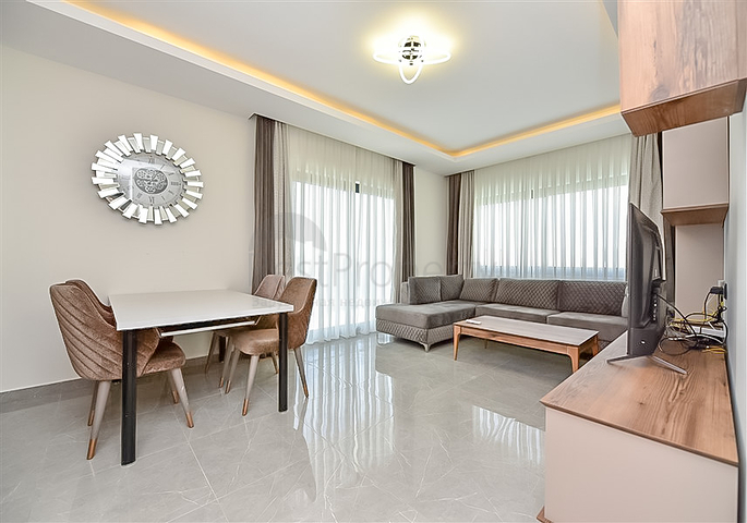 Two-bedroom apartment in Mahmutlar area with mountain view