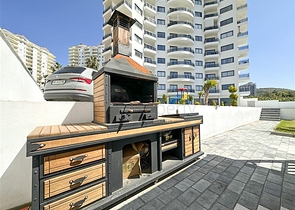 Two-bedroom apartment in Mahmutlar area with mountain view