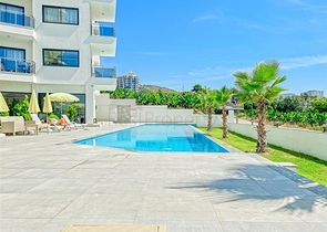 Two-bedroom apartment in Mahmutlar area with mountain view