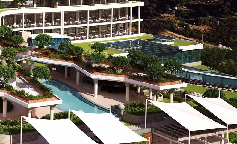 1+1 apartment in a hotel concept complex.