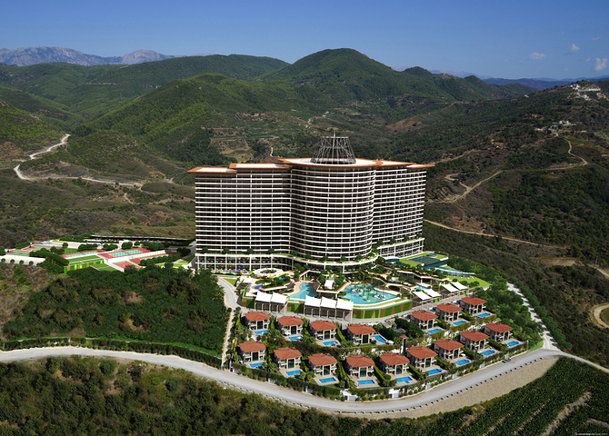 1+1 apartment in a hotel concept complex.