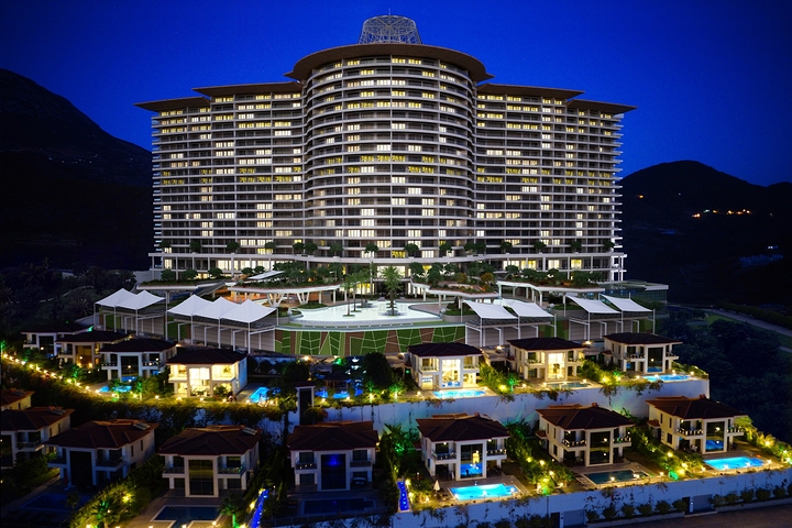 1+1 apartment in a hotel concept complex.