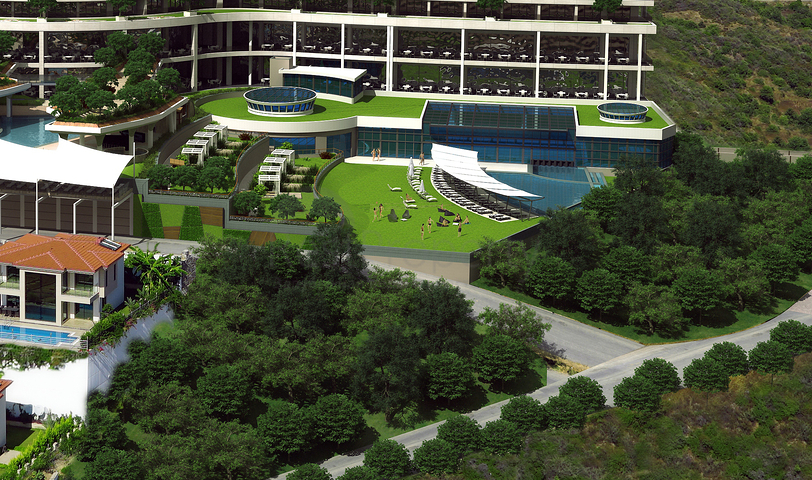 1+1 apartment in a hotel concept complex.