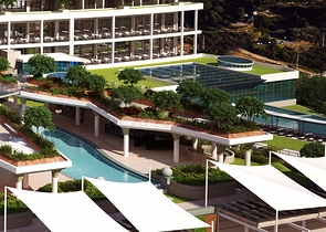 1+1 apartment in a hotel concept complex.