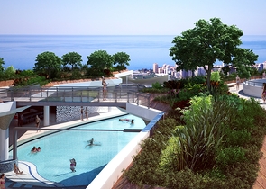 1+1 apartment in a hotel concept complex.