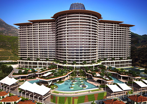 1+1 apartment in a hotel concept complex.