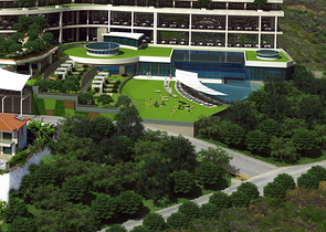 1+1 apartment in a hotel concept complex.