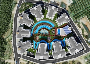 1+1 apartment in an exclusive complex