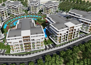 1+1 apartment in an exclusive complex