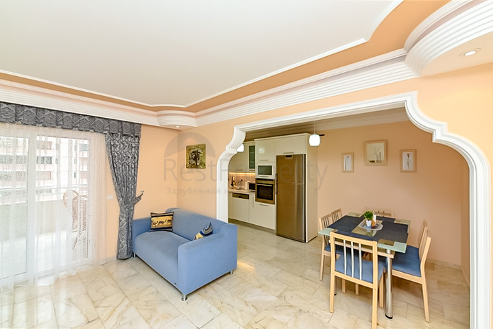 Furnished 2+1 apartment 150 m from the sea