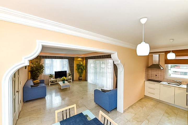 Furnished 2+1 apartment 150 m from the sea