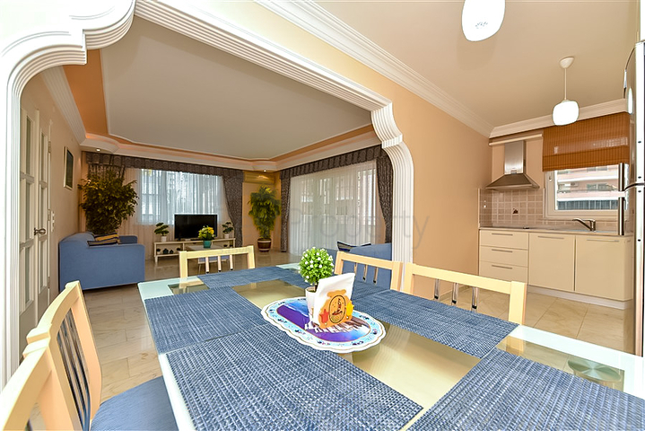 Furnished 2+1 apartment 150 m from the sea