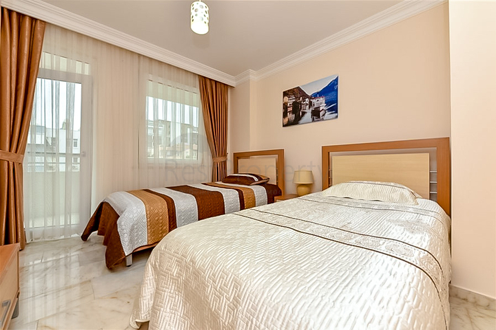 Furnished 2+1 apartment 150 m from the sea