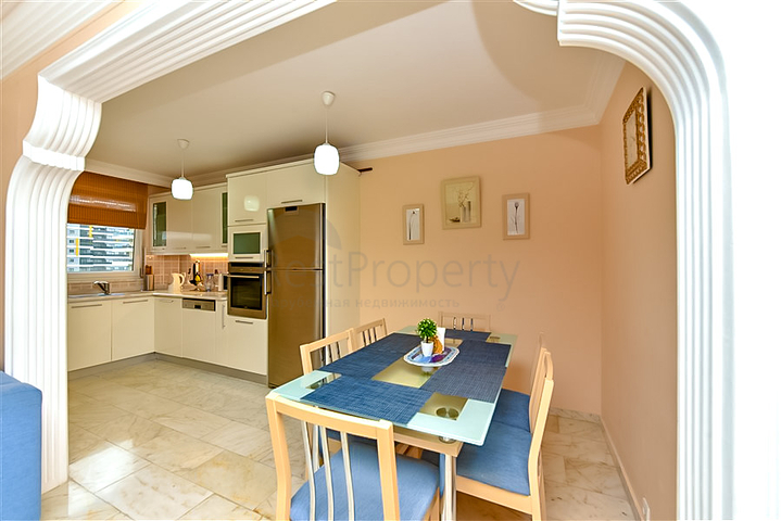 Furnished 2+1 apartment 150 m from the sea