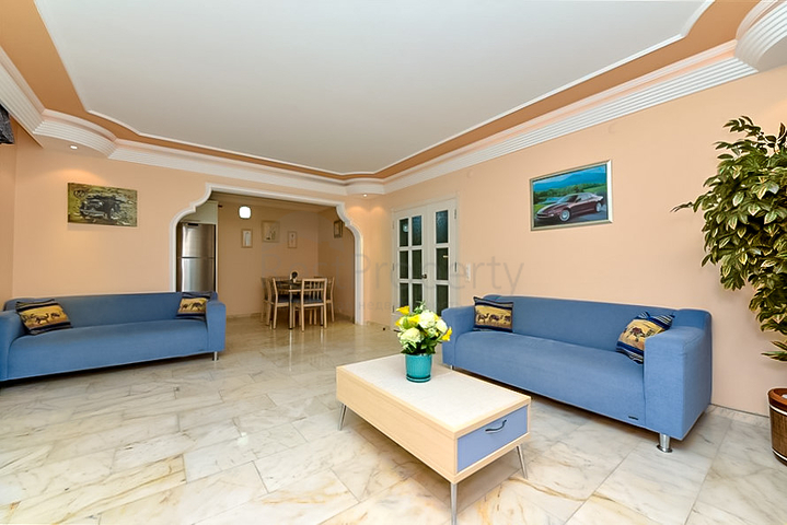 Furnished 2+1 apartment 150 m from the sea