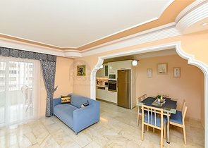 Furnished 2+1 apartment 150 m from the sea