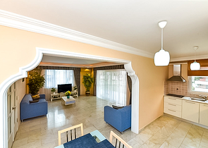 Furnished 2+1 apartment 150 m from the sea