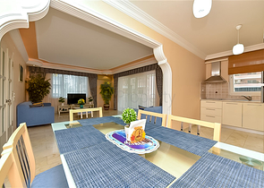 Furnished 2+1 apartment 150 m from the sea