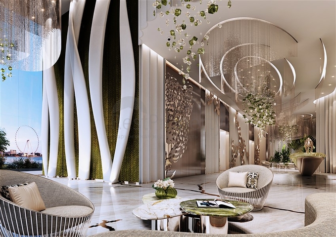Luxury Cavalli Residences in Dubai Harbour with Private Beach