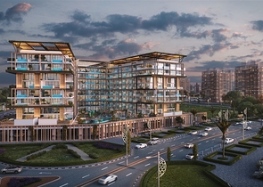 Investment apartments with swimming pool in Dubai, Arjan