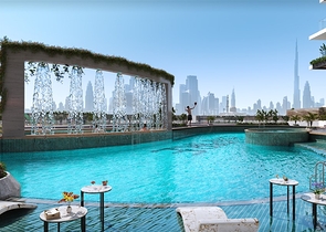 Investment apartments with swimming pool in Dubai, Arjan