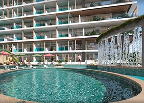 Investment apartments with swimming pool in Dubai, Arjan