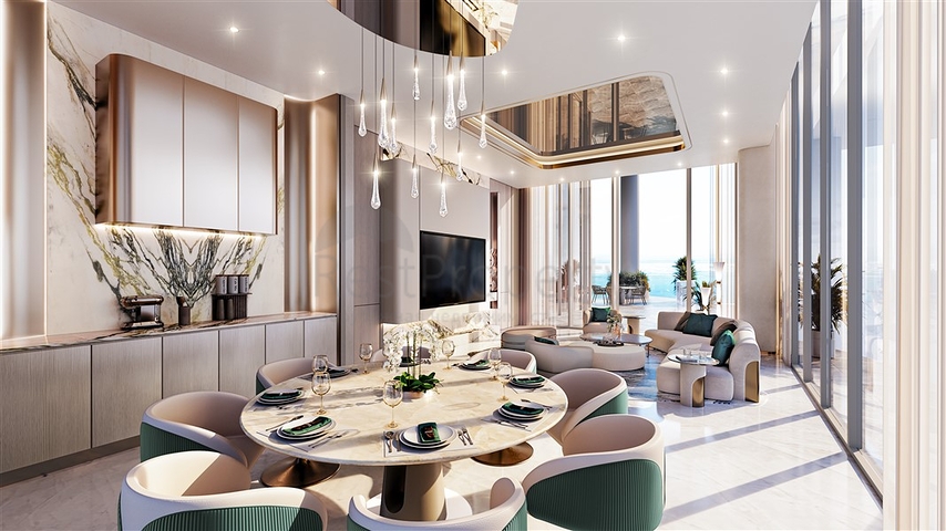 Apartments with Burj Khalifa View and Pools in Dubai