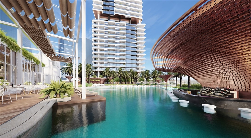 Apartments overlooking Dubai Marina at Jumeirah Lake Towers