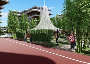 One-bedroom apartment in an exclusive complex in Oba district.