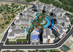 One-bedroom apartment in an exclusive complex in Oba district.