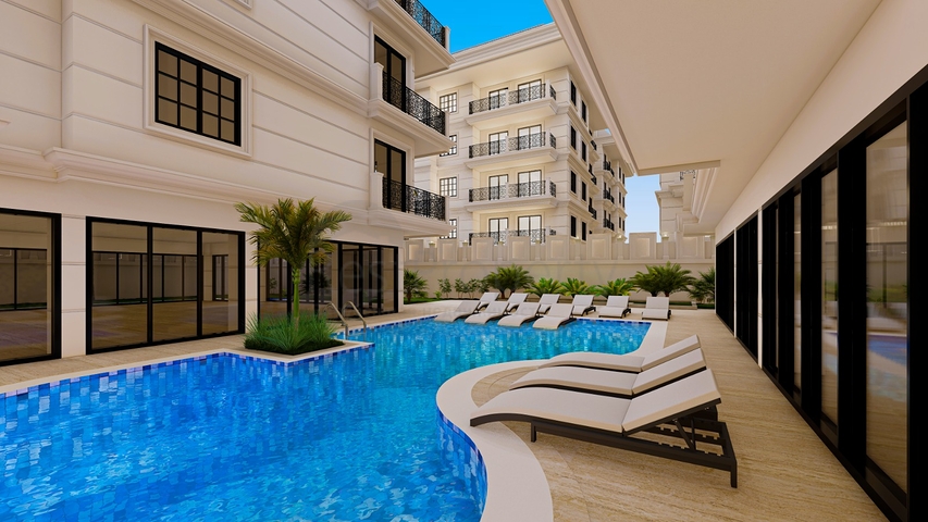 One-bedroom apartment in a new complex in the Cleopatra area